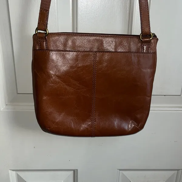Fossil Tan Leather Shoulder Bag - Image 4