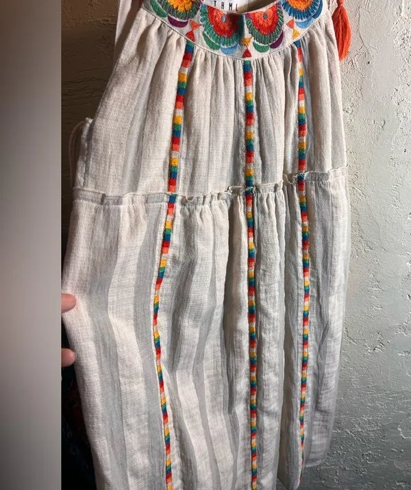 THML Multicolor Embroidered Dress NWOT Summer beach Bohemian resort - Image 2