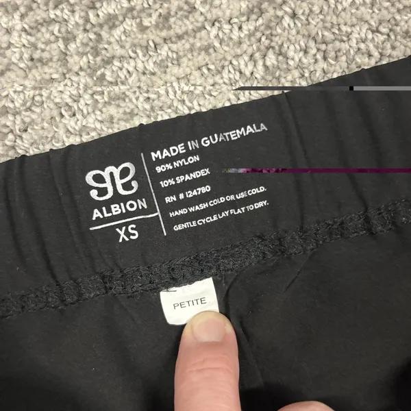 ALBION FIT Albion Joggers Womens Petite XS Destination Black Lightweight Active Pants - Image 4