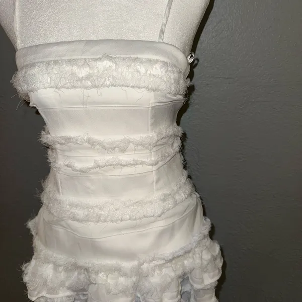 Princess Polly NWOT Molina Mini Dress White Size USA 2 - Image 2