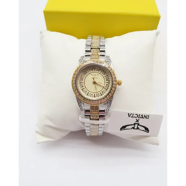 Invicta Wildflower Women's 32mm Two Tone Silver Gold Crystal Accented New In box - Image 11