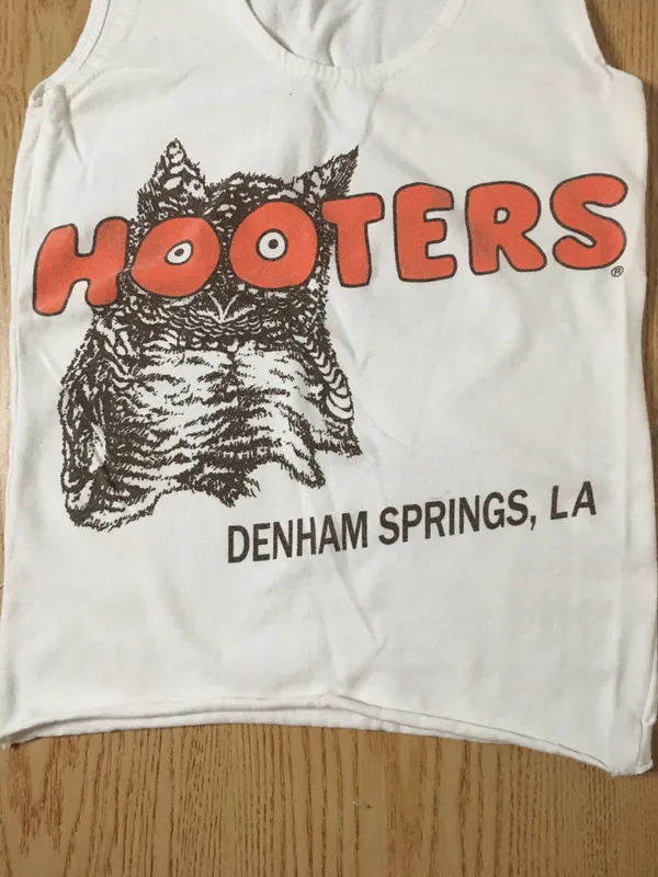 Hooters B75 Girl Vintage Uniform Tank From Denham Louisiana Size Xs - Image 2