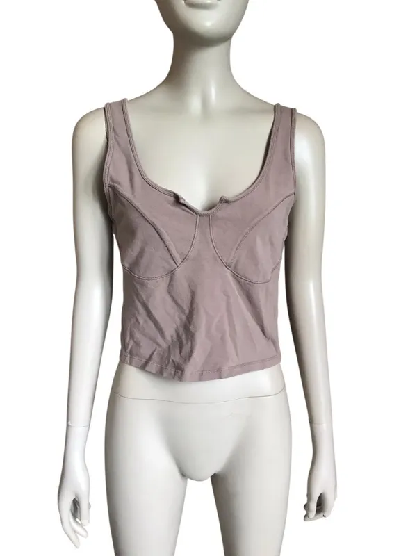 Abercrombie & Fitch Brown Crop Top - Image 2