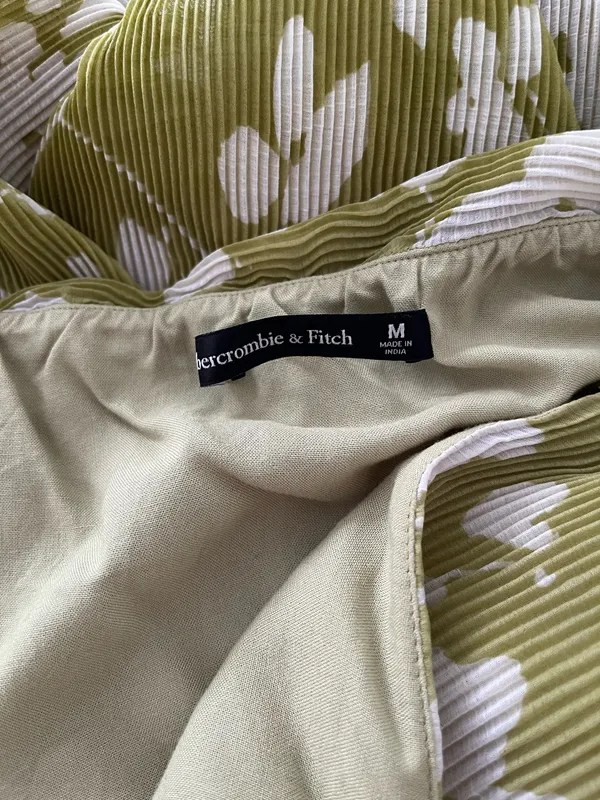 Abercrombie Green Maxi Dress - Image 5