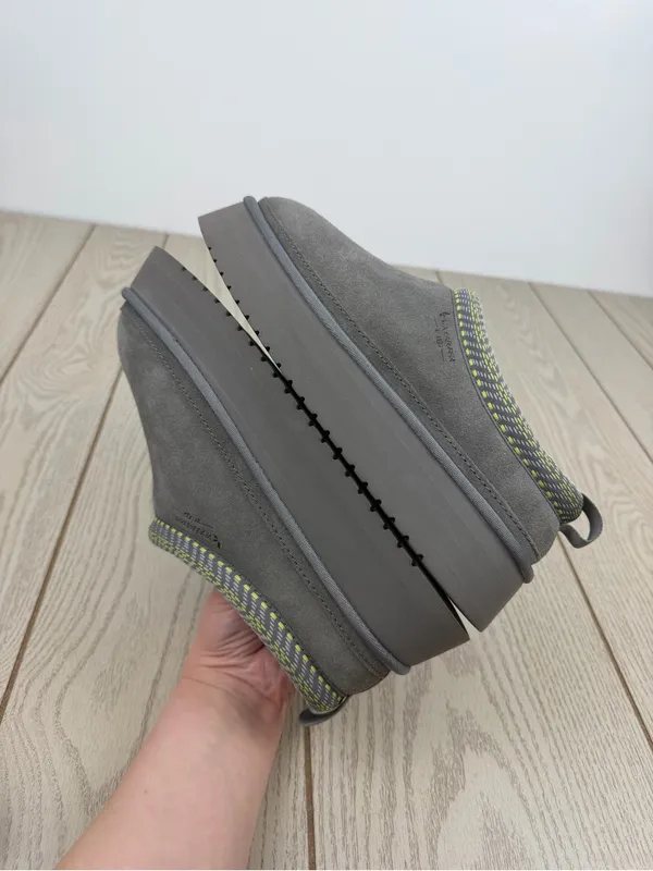 Koolaburra by UGG Women's Burree Platform Slippers US9 Cloud Grey & Green $90 - Image 4