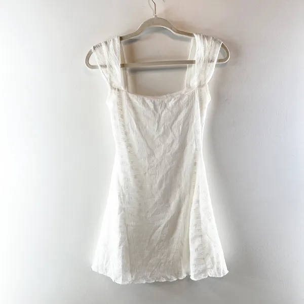 Princess Polly Lanchester Square Neck Mini Dress White 4 - Image 4