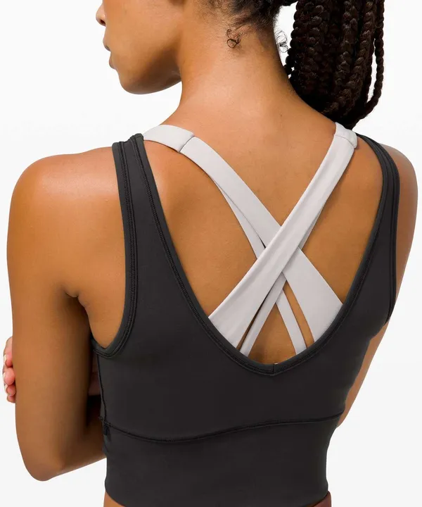 Lululemon Power Pivot Tank Ribbed Black - Image 3