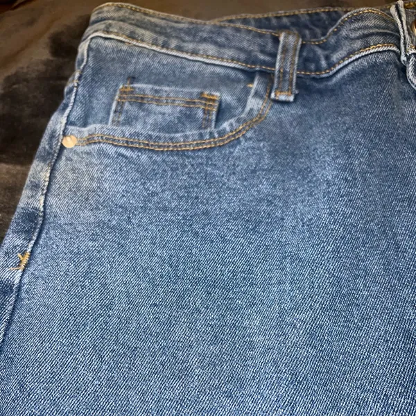 Princess Polly Dark Wash Flare Denim Jeans Size 12 - Image 14