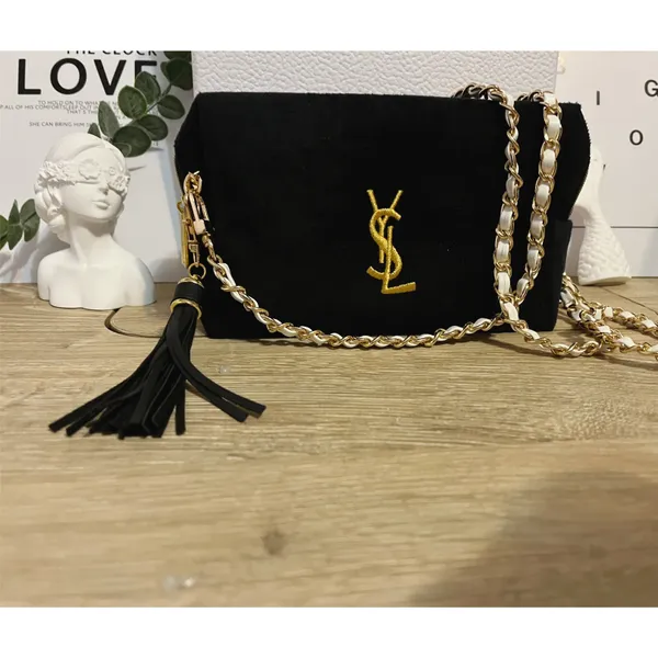 Yves Saint Laurent cosmetic Bag Pouch clutch Crossbody - Image 4