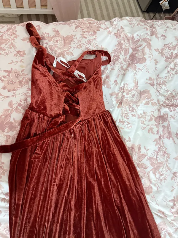 Azazie Velvet Dress - Image 4