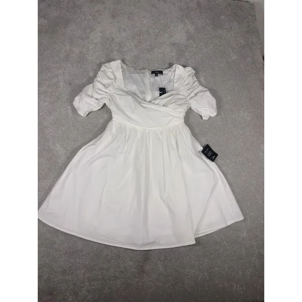 lulus white babydoll dress nwt small‎ lined - Image 3
