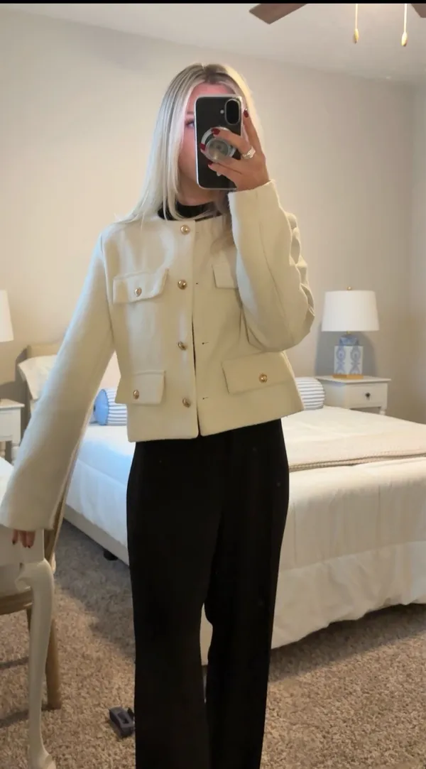 White Luxe Jacket - Image 3