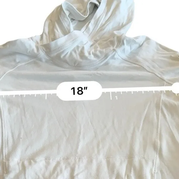 Lululemon Starting Place Hoodie White Rulu Fleece Full Zip Jacket Womens Size 6 - Image 10