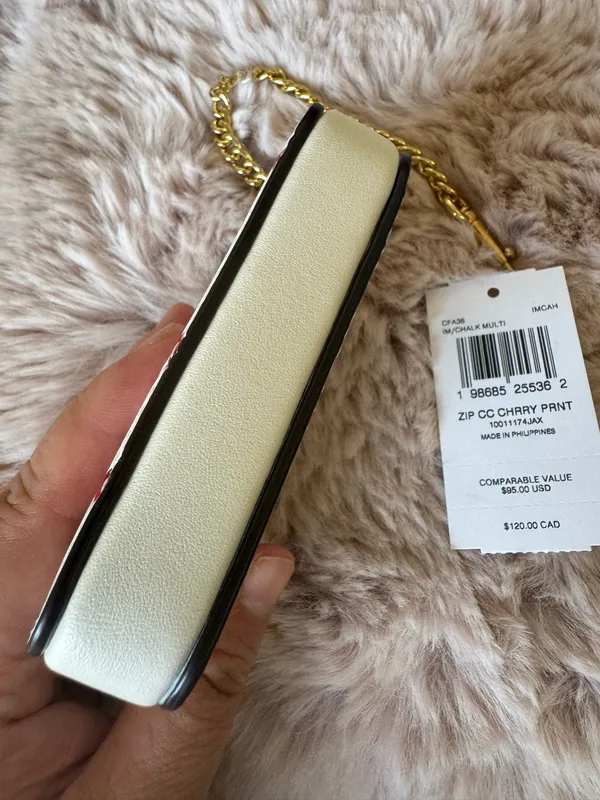 NWT! Coach Mini Skinny ID Case With Cherry Print - Image 3