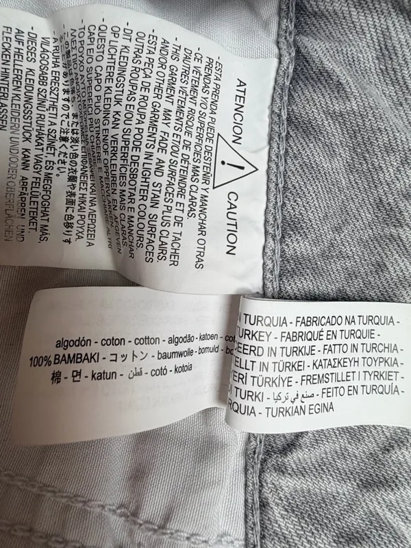 Zara Women’s Gray Cropped Straight Leg Jeans Size 8 Raw Hem High Rise Cotton - Image 7
