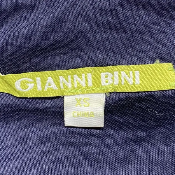 Gianni Bini Navy‎ Blue Nancy Sundress Linen/Cotton Strap Ties Grommet Size XS - Image 5