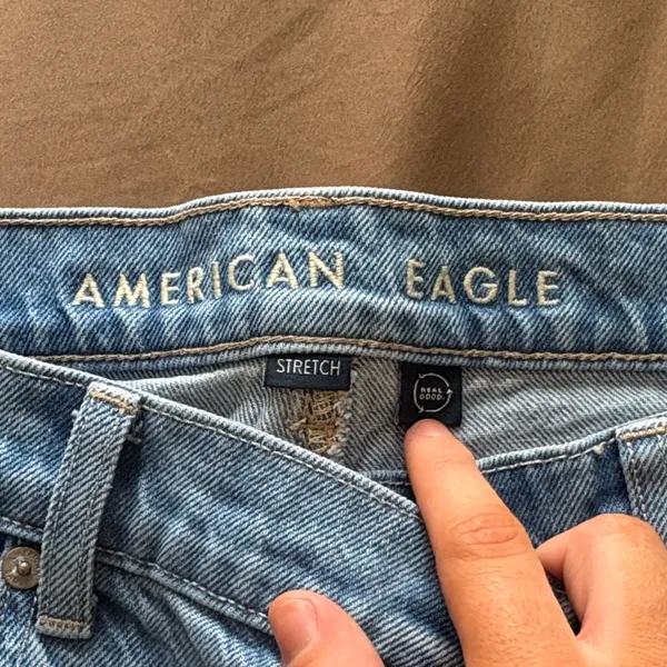American Eagle Outfitters Super High Rise Ankle Straight Jeans - Image 2