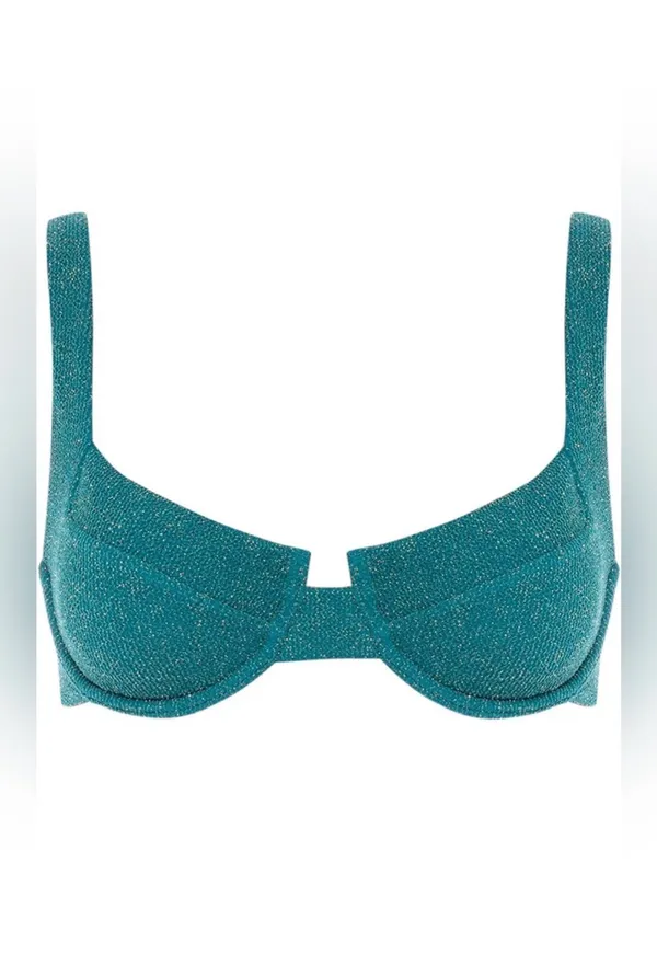 Vetchy Laguna Bikini Top Emerald Green Size XS - Image 3