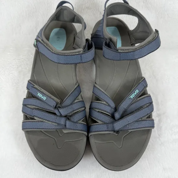Womens Teva Hiking Sandals Blue Strappy Athletic Outdoor‎ Shoes Size 10 - Image 3