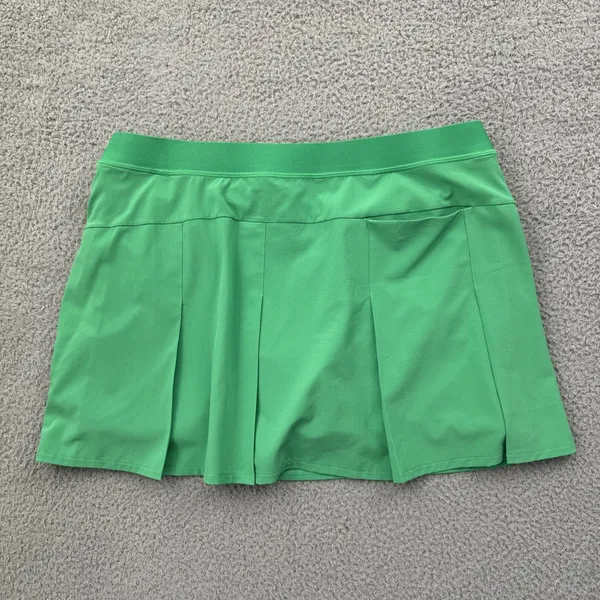 RLX Ralph Lauren Skirt Skort Kelly Green Athletic Golf Tennis Women's Large - Image 2