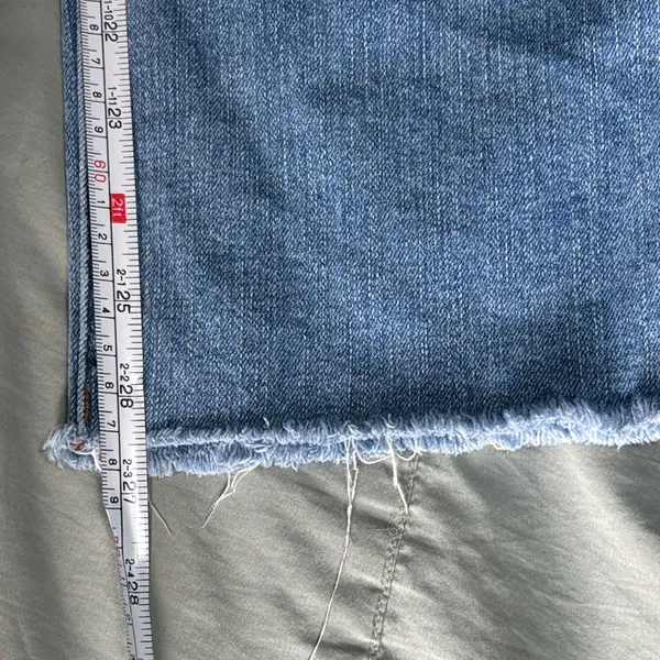 Madewell The Perfect‎ Vintage Distressed Denim Jeans Size 33 Cropped EUC - Image 7