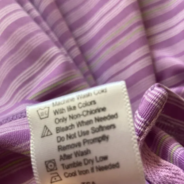 Tommy Armour Dri-Logic Golf Polo Shirt Top Women’s Size Small Striped Purple - Image 8