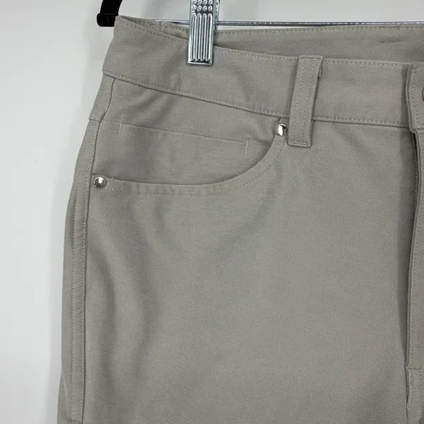 Lululemon Women's Gray Straight Leg Pants 30x30‎ Mid Rise Trouser Casual - Image 4