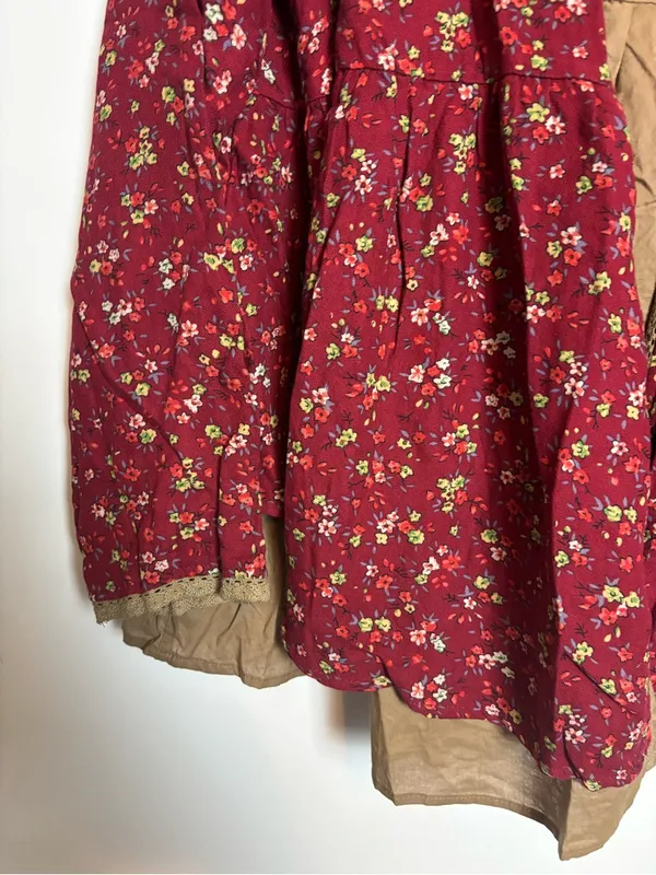Florho NWT Boho Cottagecore Vintage Prairie Style Floral Cardigan Top - Image 8