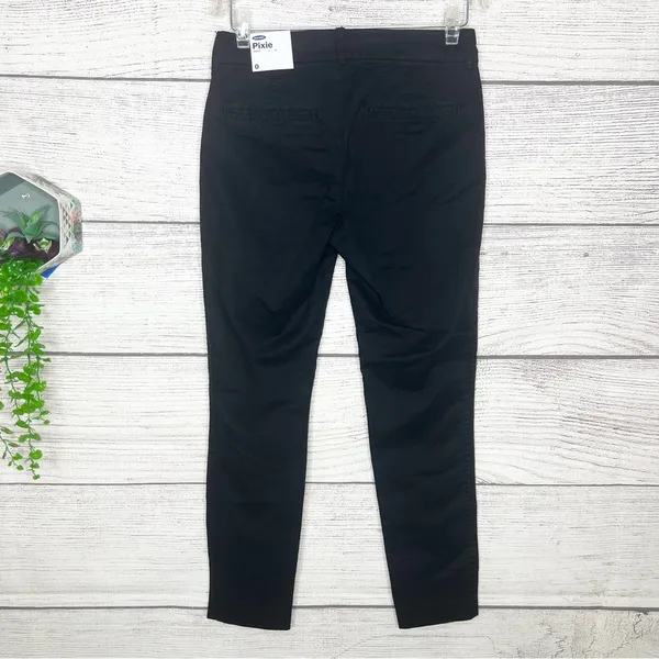 NWT Old Navy Black Pixie Mid Rise Ankle Length Pants Size 0 - Image 11