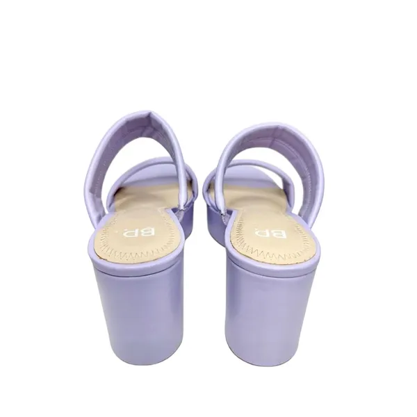 BP Raquelle‎ Purple Puffy Two Strap Platform Wedge Sandals Size 8M Lavender - Image 4
