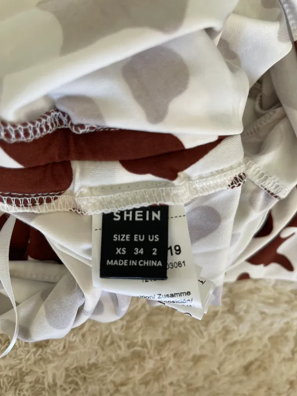 Cow Print Asymmetrical Top - Image 5