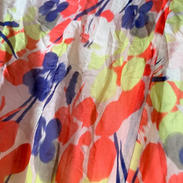 Rubber Ducky Floral Strapless Maxi Dress LARGE - Image 4