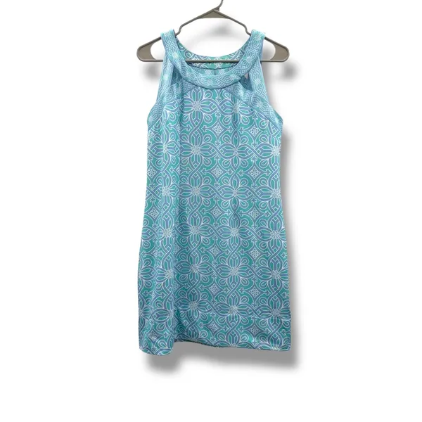 Gretchen‎ Scott Jersey Isosceles Dress Women's Medium Turquoise Travel Resort - Image 3