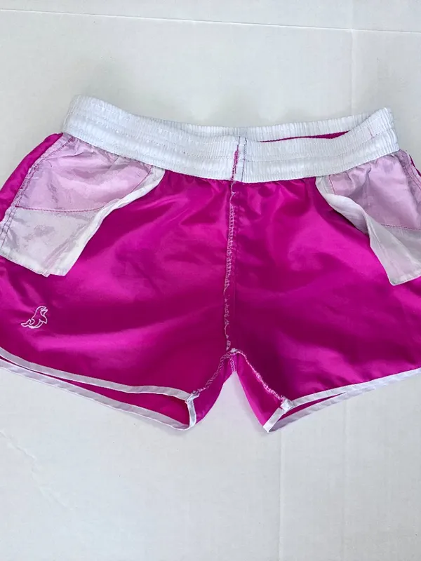 Contrast Trim Dolphin Retro Y2K Running Shorts - Size Small - Pink - Image 8