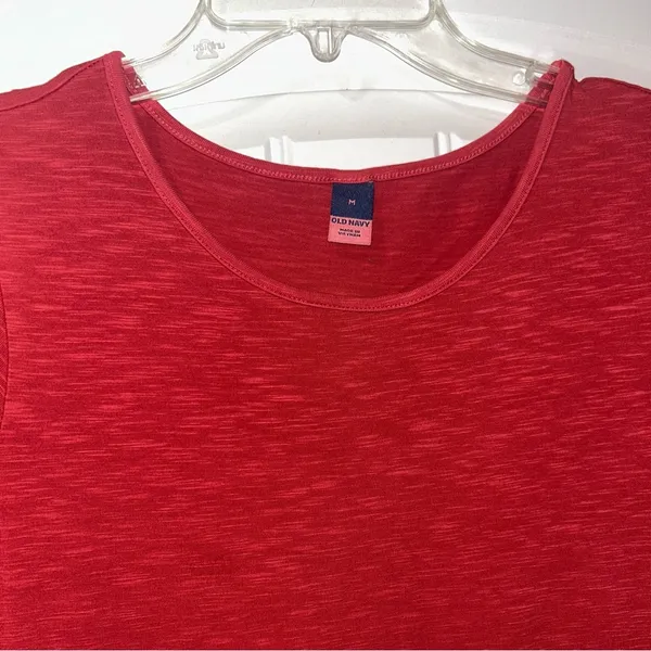 Old Navy Short Sleeve Red Maxi Dress Women’s Medium - Image 2