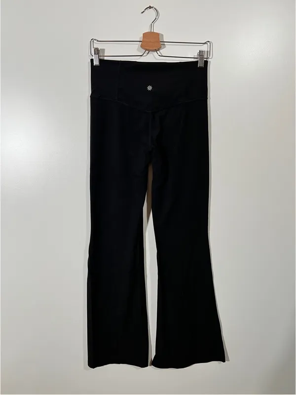 Athleta High Rise Elation Flare Pants in Black Size Medium - Image 4