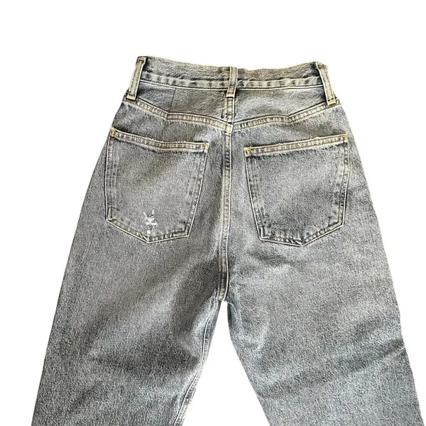 AGOLDE High Rise Straight Crop Jeans ALTERED Size 23 90s Crop - Image 5