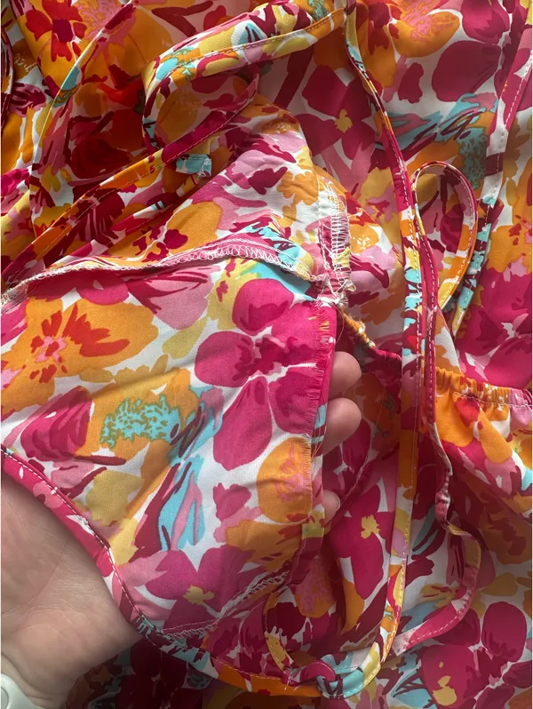 Floral Strappy Maxi Dress Multiple Size M - Image 4