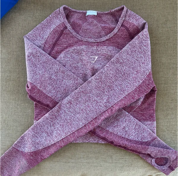 Gymshark Long Sleeve Crop Top - Image 3
