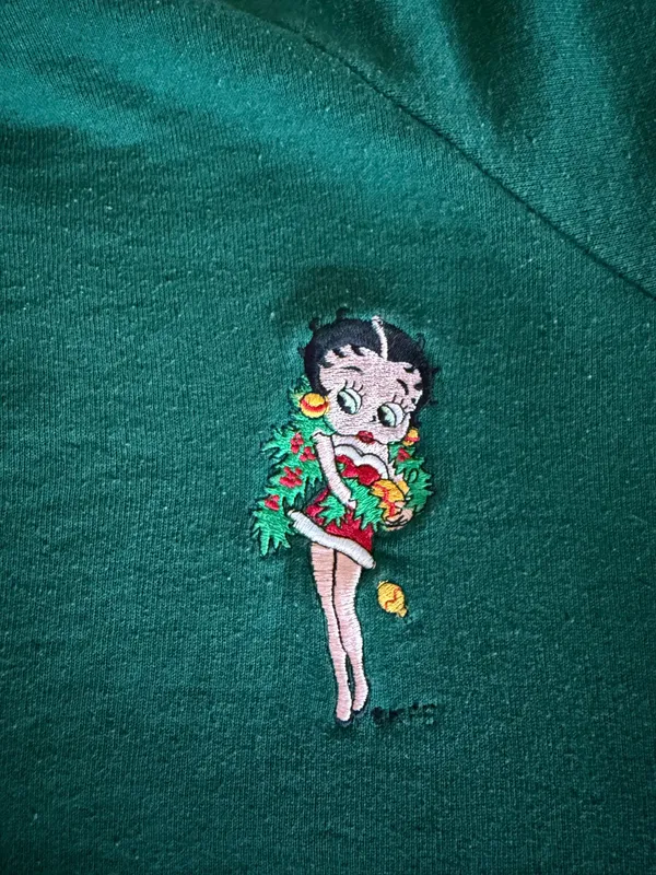 Vintage Betty boop Christmas crew neck sweatshirt - Image 4