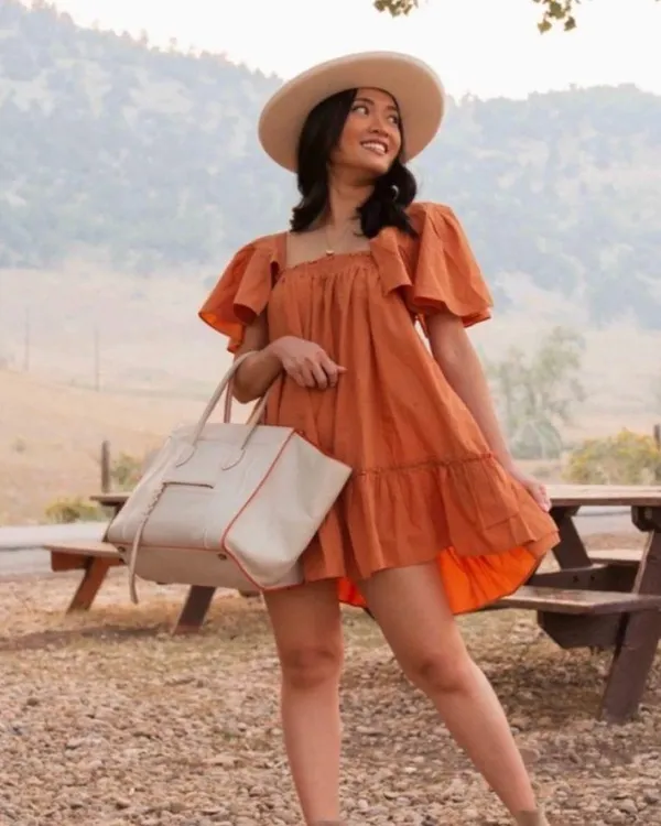 Free People Imogene Dress Terra Ruffle Babydoll Dress XS - Image 7