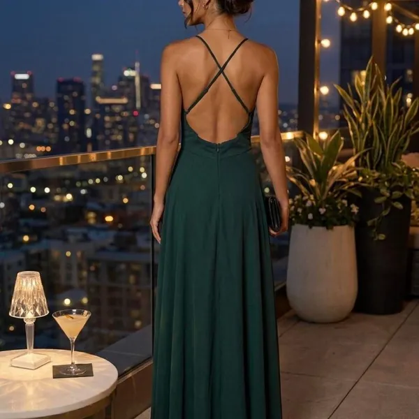 Lulus Women's Green Dress - Image 2