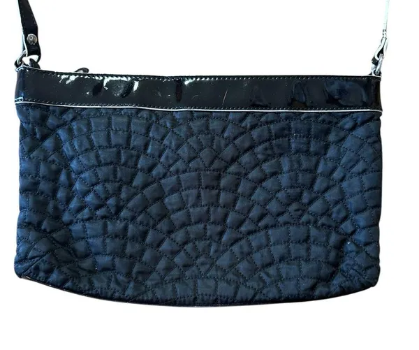 Vera Bradley Black Quilted W/Patent Leather trim Crossbody - Image 3