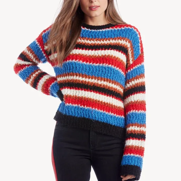 NWT Lost + Wander X Nordstrom Textured Striped Sweater XS/S - Image 3