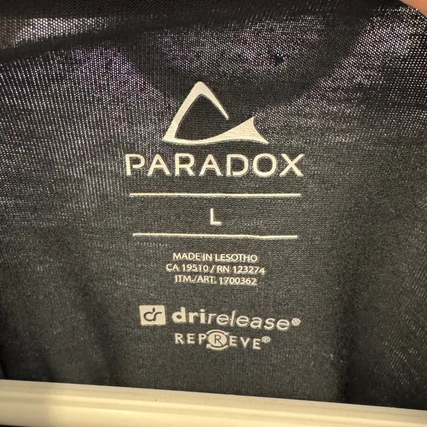 Paradox Women's Black 1/4 Zip Base Layer Merino Wool Blend Top Large 1700362 - Image 7