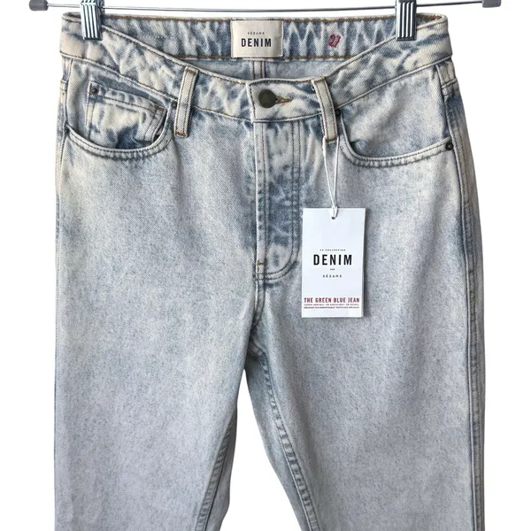NEW Sezane Denim Brute Sexy The Green Blue Jean Capsule Minimalist Luxury 27 - Image 3