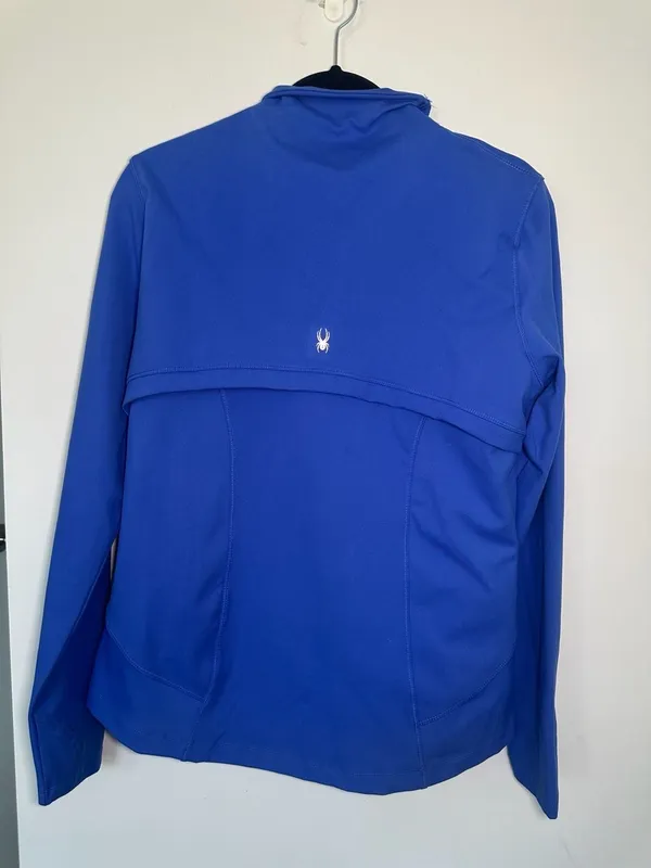 Spyder Full Zip Athletic Jacket Size L Blue Activewear Yoga - Image 2