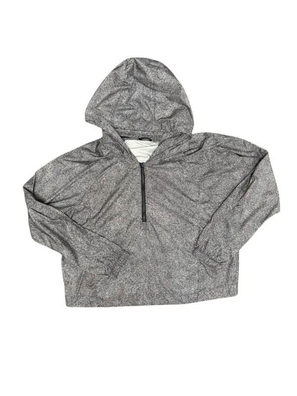Lululemon I Put A Shell On You 1/4 Zip Hooded Long Sleeve Jacket Black White 10 - Image 6