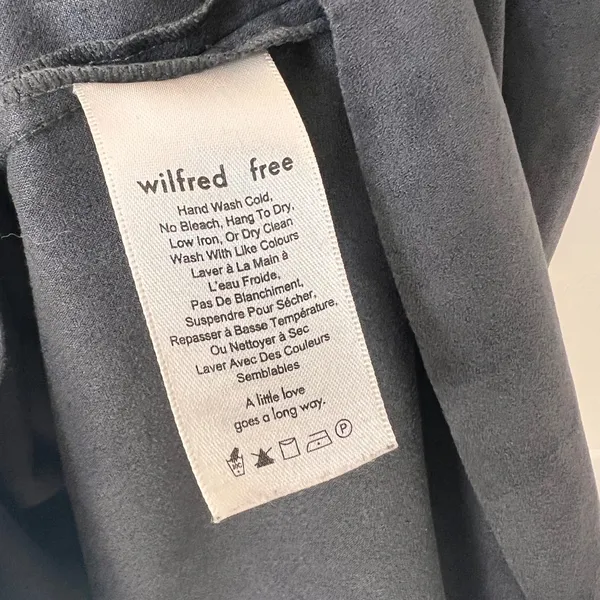 Aritzia Wilfred Gray Vivienne Suede Camisole Slip Mini Dress‎ Women’s Medium - Image 7