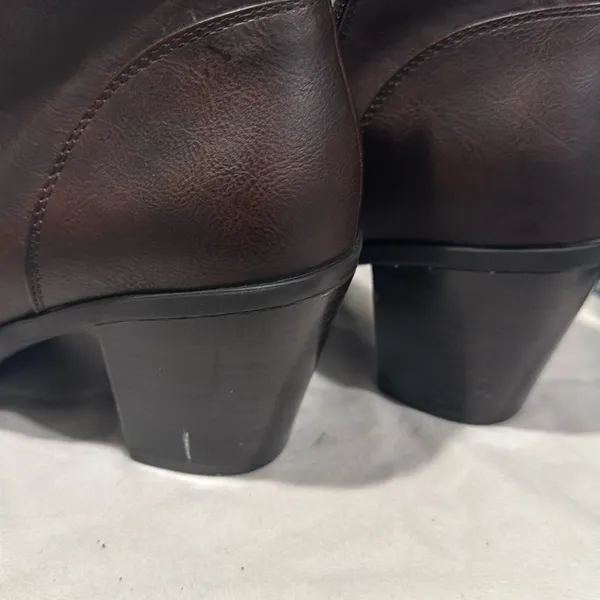 Cloudwalkers By Avenue MYLA Side Zip Ankle Boots Booties Brown Women’s Size 10W - Image 6